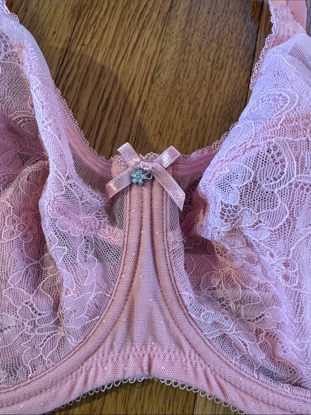 🐷 Wacoal Retro Chic Unlined Underwire Bra - Bridal Rose - Picture 4 of 14